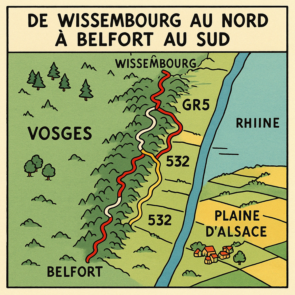 les gr nord sud